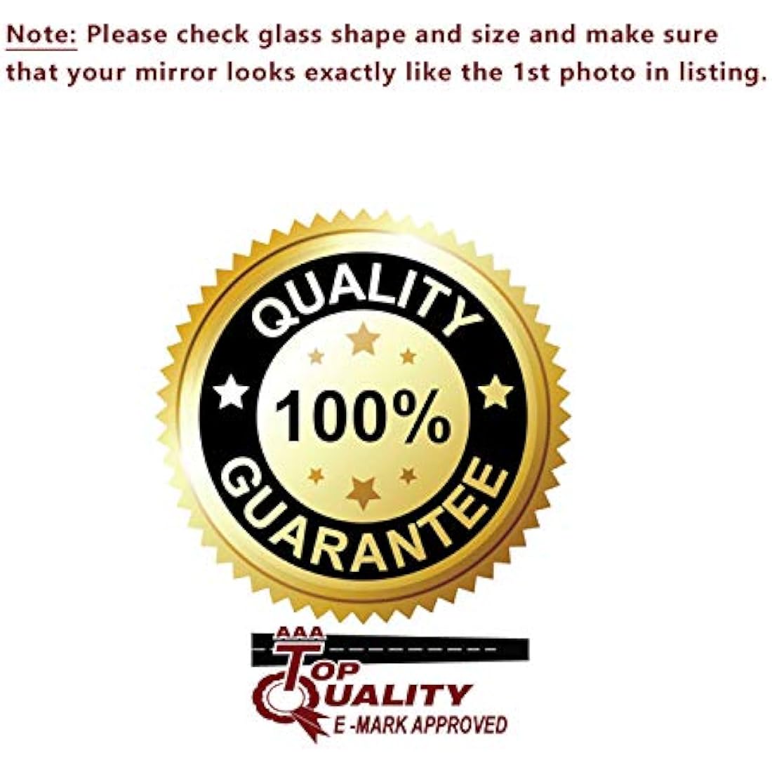 Fits Ford C Max, For 2007 to 2009 Non-Heated Base Convex Wing Mirror LEFT HAND (UK Passenger Side)