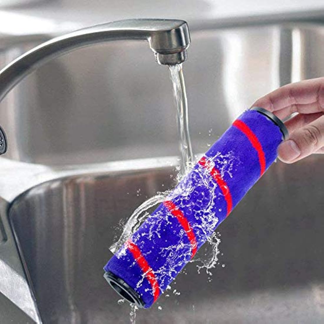 SPARES2GO Soft Roller Brush Head Floor Tool for Dyson V7 V8 V10 V11 V15 Cordless Stick Vacuum Cleaner