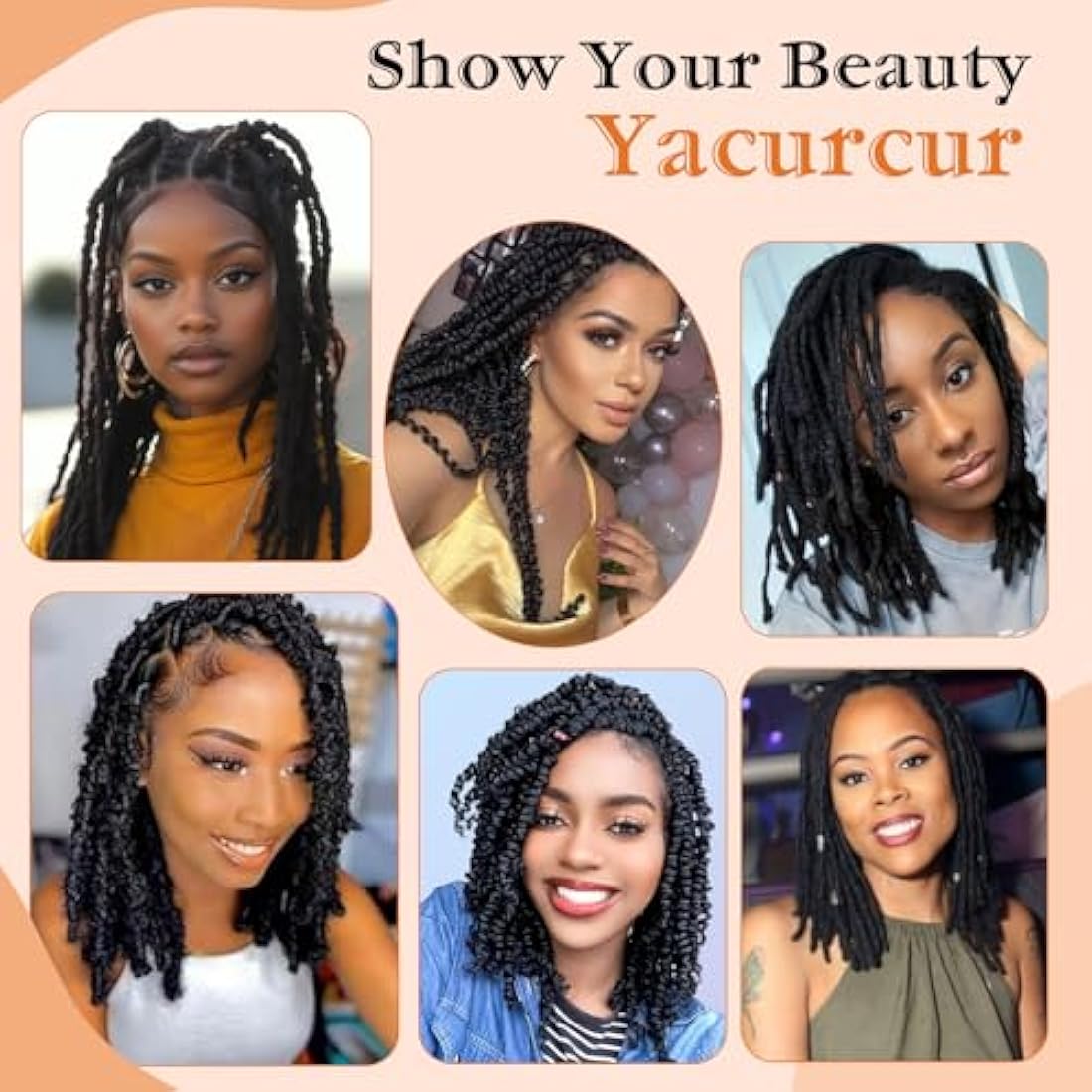 Yacurcur Afro Kinkys Bulk Human Hair 50g/Pack Braiding Hair for Dreadlocks Extensions,Loc Repair,Twist Braiding No Short Hair 4C Afro Kinky Human Hair Natural Black (14 Inch)