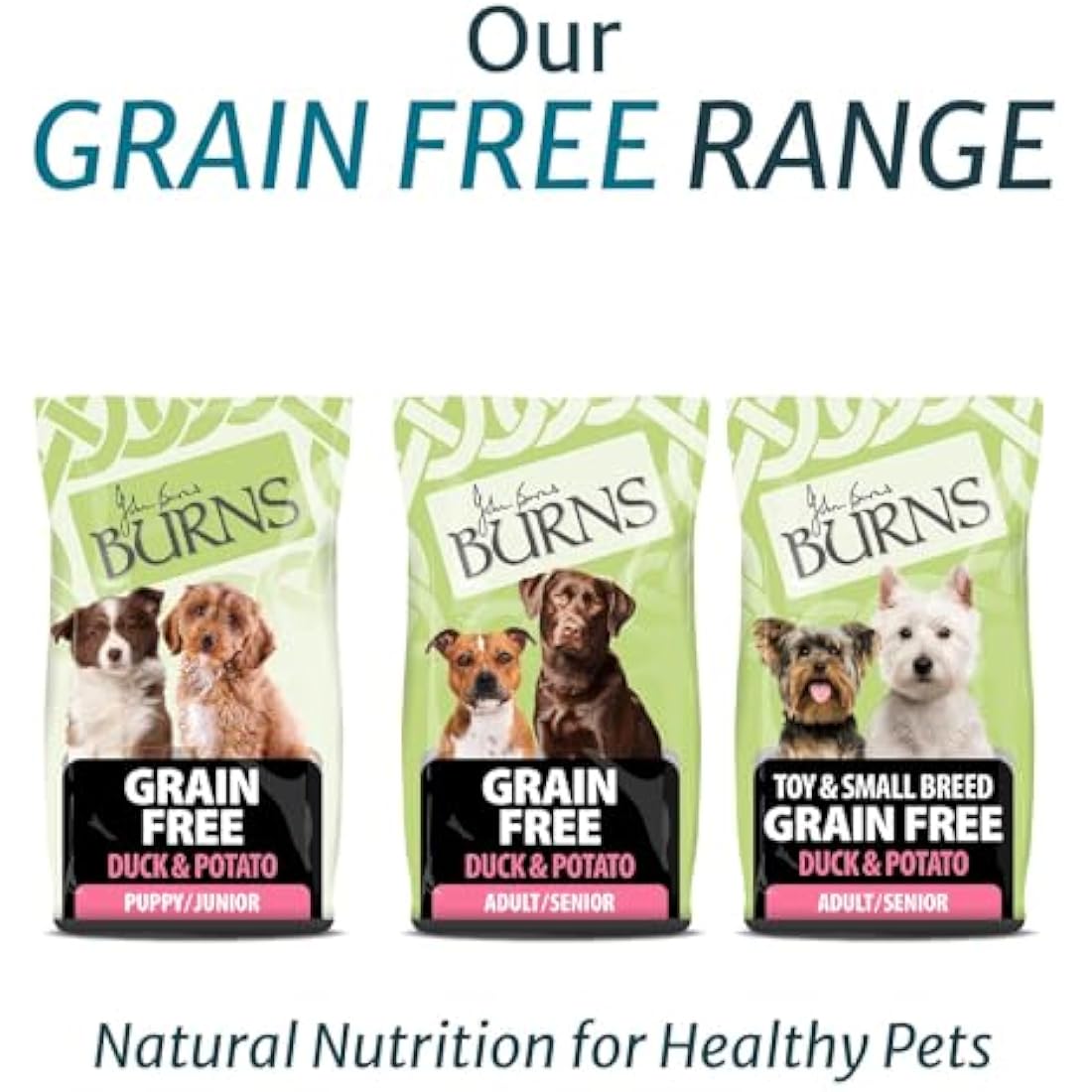 Burns Pet Nutrition Hypoallergenic Complete Dry Dog Food Adult and Senior Dog Grain Free Duck and Potato Grain Free 12 kg
