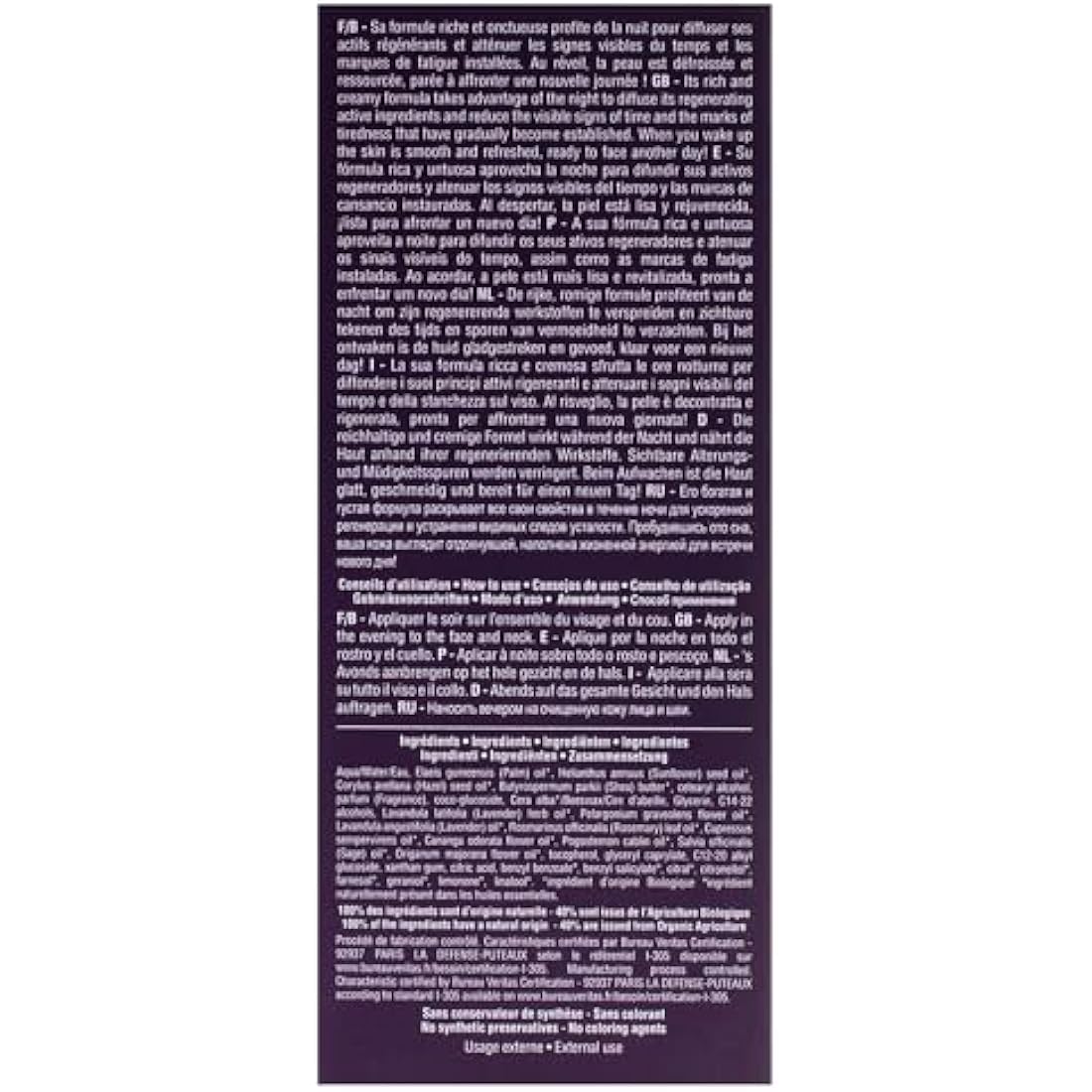 Anti-Aging Night Cream by Phyts for Women - 1.4 oz Cream