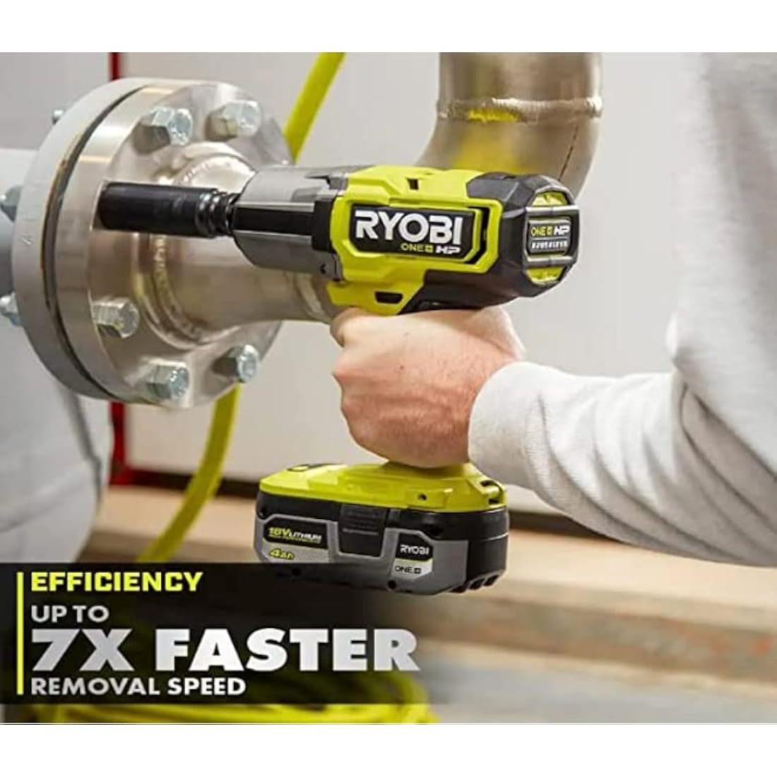 RYOBI - ONE+ HP 18V Brushless Cordless 4-Mode 1/2 in. High Torque Impact Wrench (Tool Only) - PBLIW01B