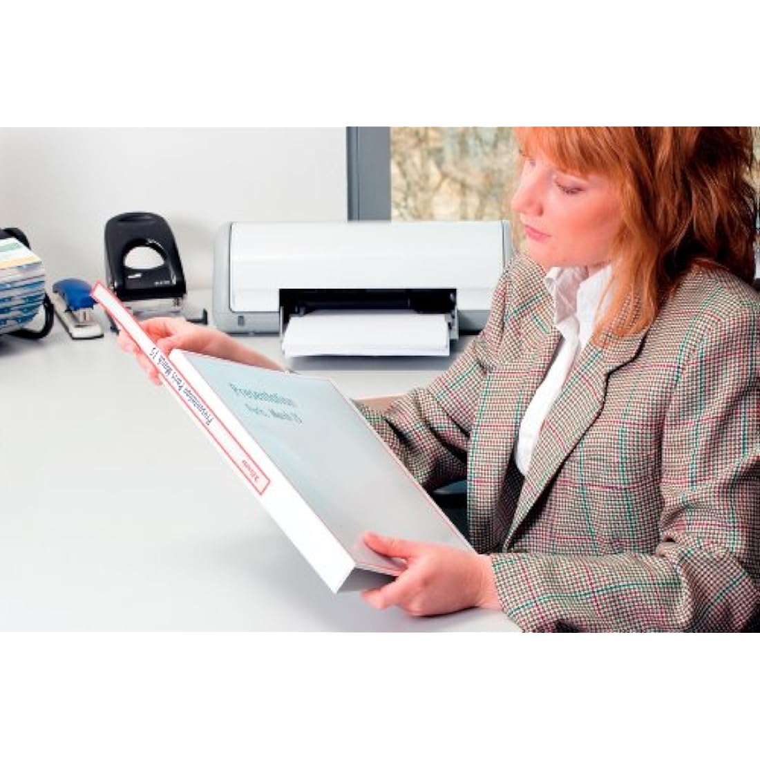 Esselte 4 Ring Binder, PP, Holds up to 190 Sheets, 42 mm Spine, 49733 - A4, Black