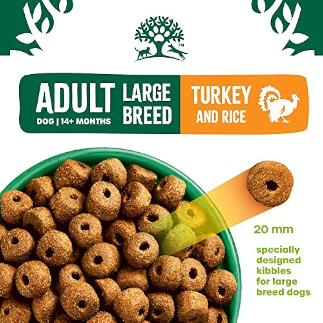 James Wellbeloved Adult Large Breed Turkey & Rice 15 kg Bag, Hypoallergenic Dry Dog Food