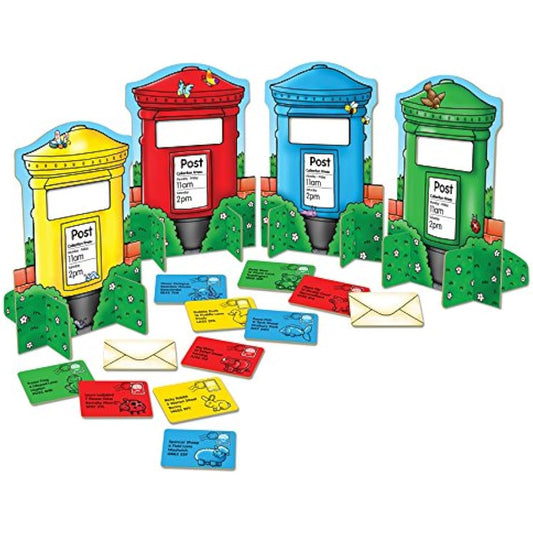 Orchard Toys Post Box Game, A Fun Posting and Matching Game for Learning Colours, Educational, Family Game Perfect for kids from Age 2+
