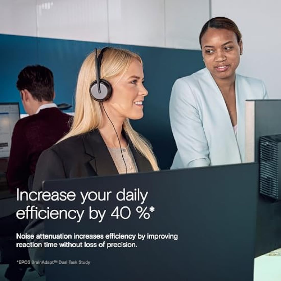 EPOS IMPACT 860T ANC Dual-Sided Wired Headset with Active Noise Cancellation, Microsoft Teams Certified, USB C and USB A, Super Wideband Audio, Ideal for Office Calls, Zoom, Home & Hybrid Work
