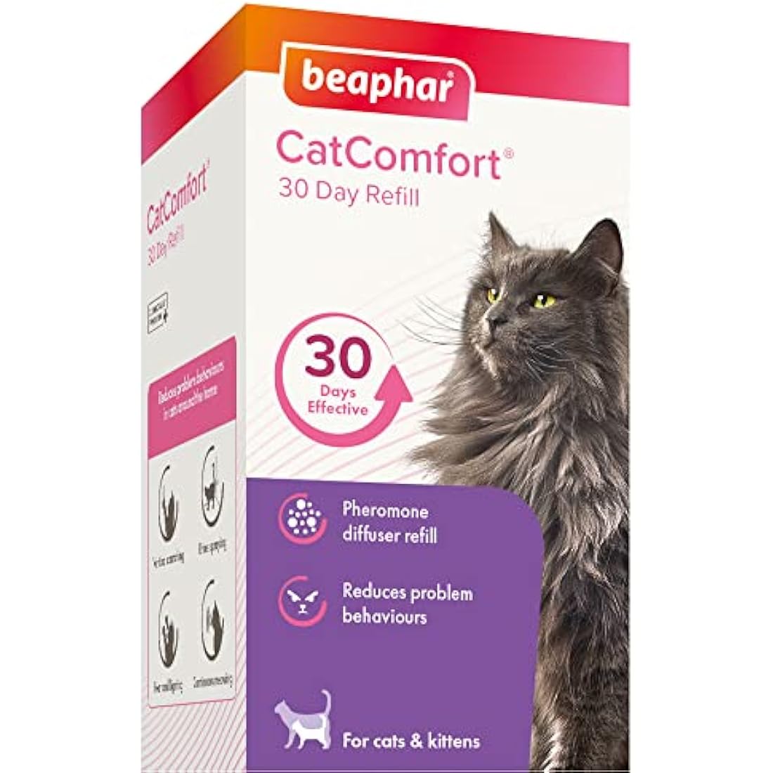 Beaphar | CatComfort Calming Diffuser Refill | Reduces Anxiety & Stress in Cats | Helps Ease Fear of Fireworks | Covers 70m² Area | Lasts Up To 30 Days