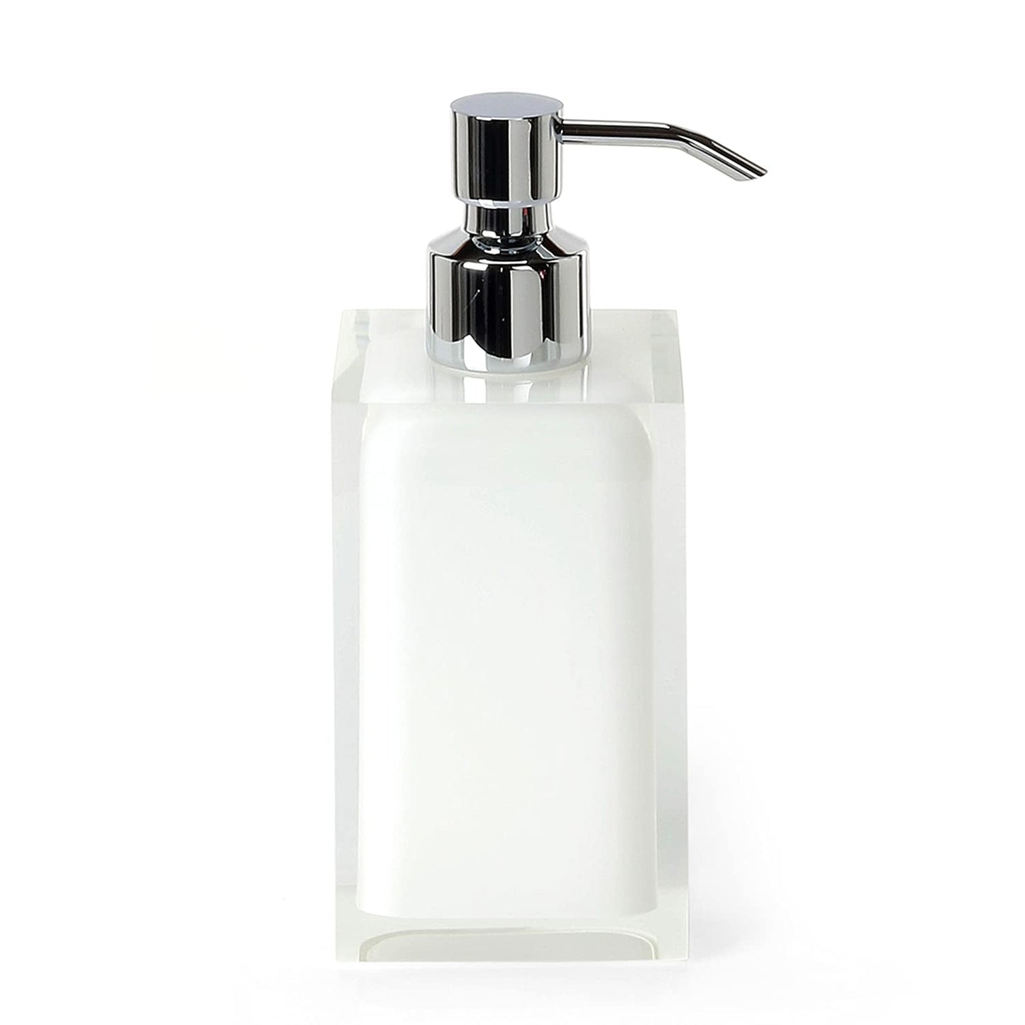 Gedy Bathroom Soap Dispenser, Resin, White, 16.2 x 7 x 7 cm