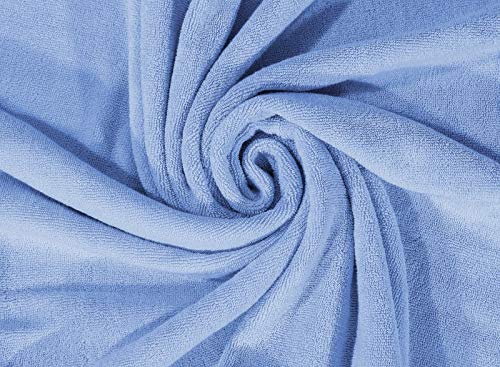 Indus Textiles Bath Sheets Large x 2-100% Egyptian Ring Spun Cotton Highly Absorbent and Soft - Sky Blue