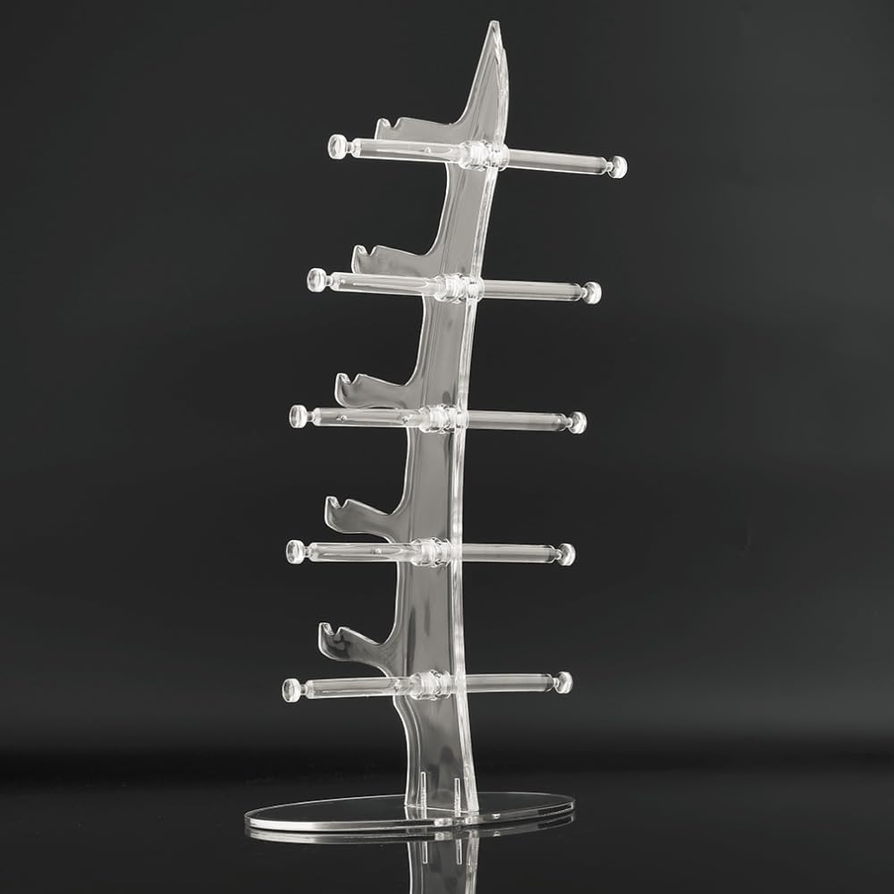 POFET Sunglasses Glasses Acrylic Crystal Clear Display Retail Show Stand Holder Rack Glasses Display Stand