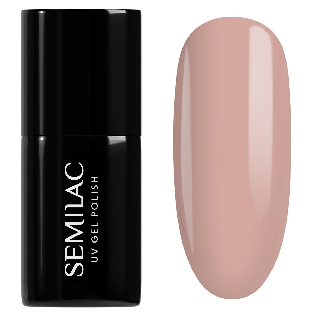 SEMILAC 214 Deep Beige Nail UV Gel Polish | Long Lasting and Easy to Apply | Soak off UV/Led | Perfect for Home and Professional Manicure and Pedicure