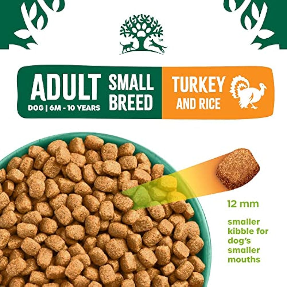 James Wellbeloved Adult Small Breed Turkey & Rice 7.5 kg Bag, Hypoallergenic Dry Dog Food