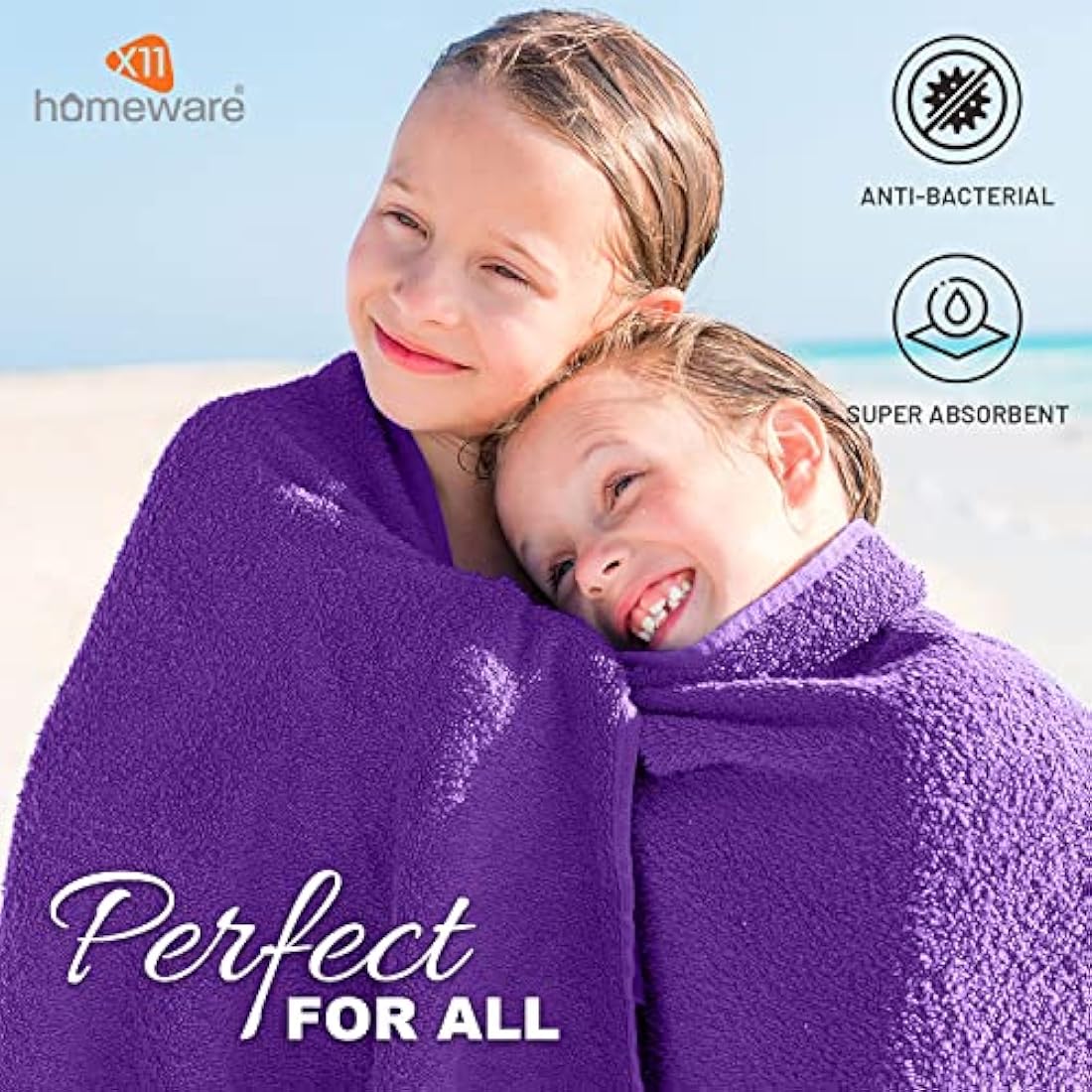 Bath Towels Pack of 4 Egyptian Cotton Towel Set Highly Absorbent Soft Bathroom Towels Set of 4 Ring Spun Cotton Quick Dry Large Towels (Aubergine)