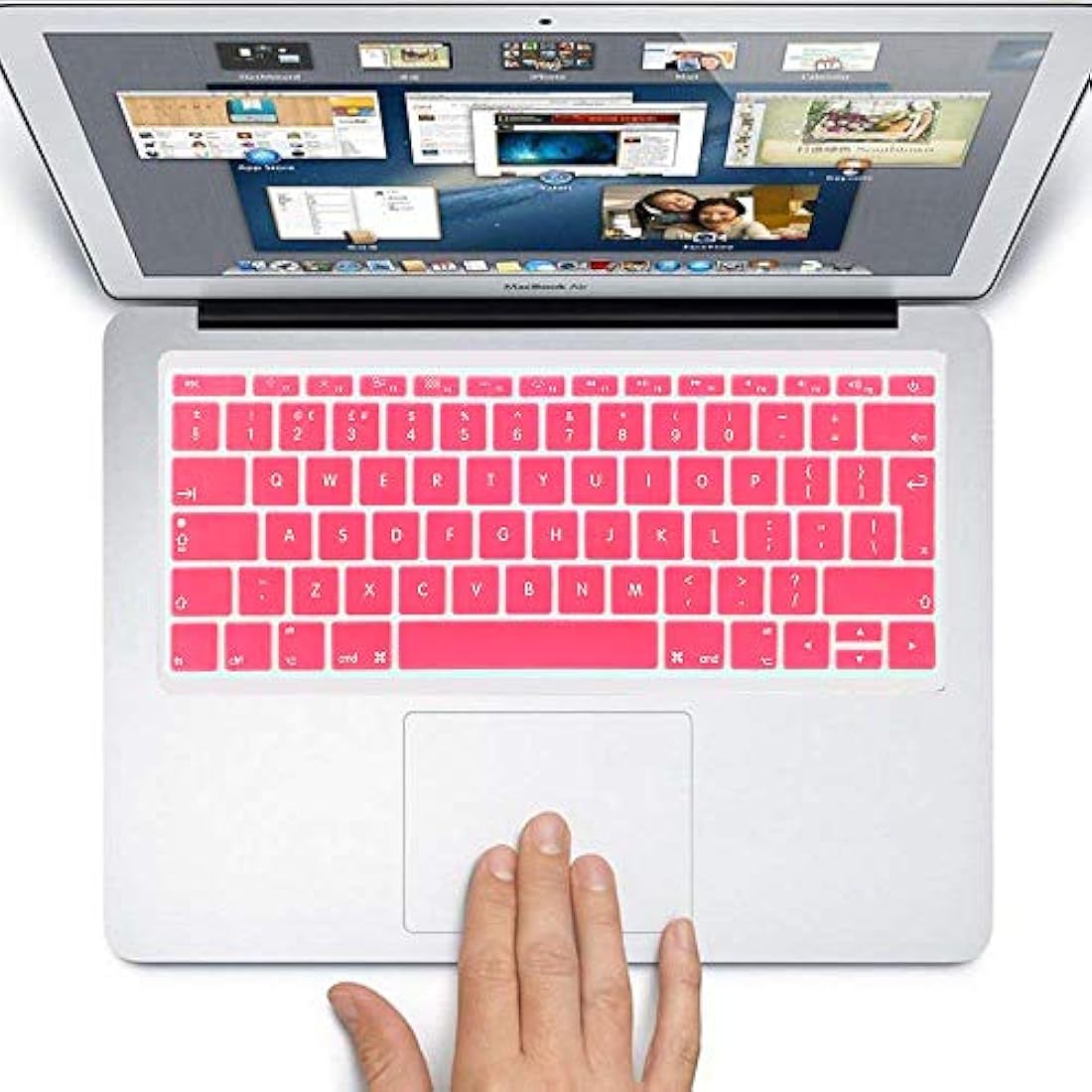 FINDING CASE EU/UK Apple keyboard skin cover Compatible MacBook Pro 13 Inch A1708 2017/2016 Release (No Touch Bar) & New MacBook 12 Inch A1534-Adhesive Premium Ultra Thin Keyboard Cover (Baby pink)
