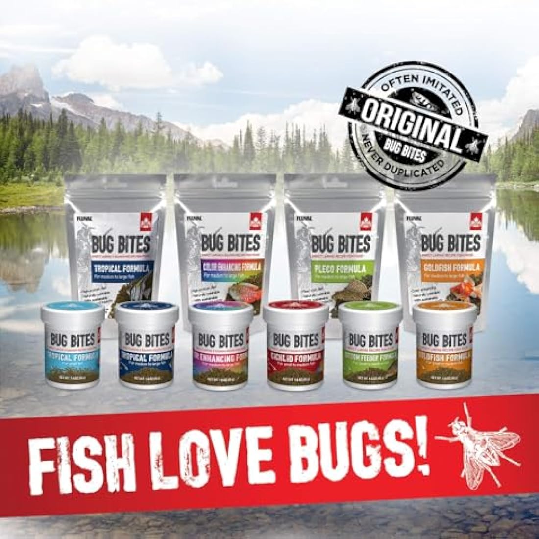 Fluval Bug Bites Colour Enhancing Fish Food, 125 g