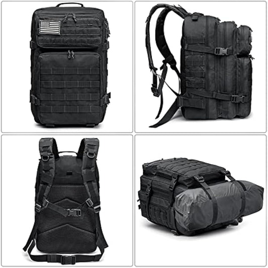 G4Free 40L Molle Backpack Large Pack Molle Shoulder Bag Rucksacks Daypack for Outdoor Hiking Camping Trekking Hunting