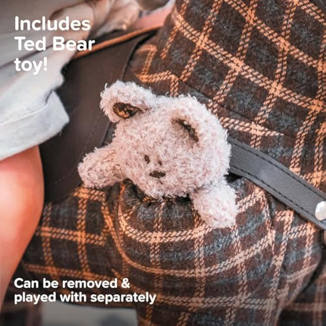 Little Bird Told Me - Rufus & Ted Rocking Horse for Baby/Toddler 9+ Months Unisex - Leatherette Saddle & Bridle, Solid Wooden Frame & Rockers, Removable Plush Toy - British Brand Since 2007