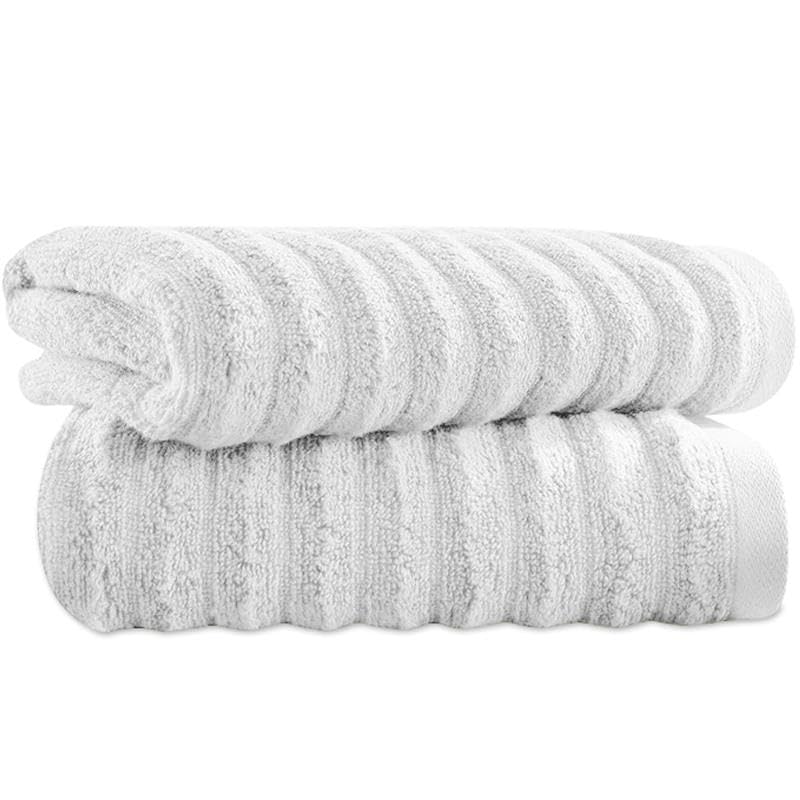 Towelogy Bamboo Hand Towels 2-Pack 50x80 cm Fast Drying and Absorbent Wash Cloths for Multipurpose Use | OEKO-TEX CERTIFIED (Snowy, L - 50x80 cm)