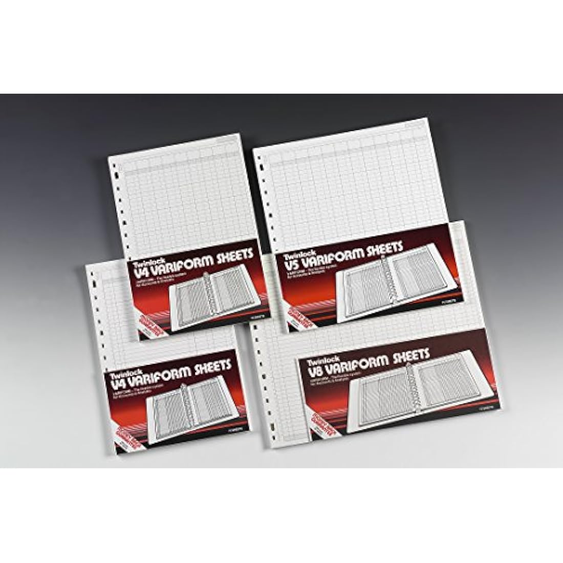 Rexel Twinlock Variform Multi-Ring Binder V8 Cash Refill Sheets 32 Columns, White (Pack of 75)
