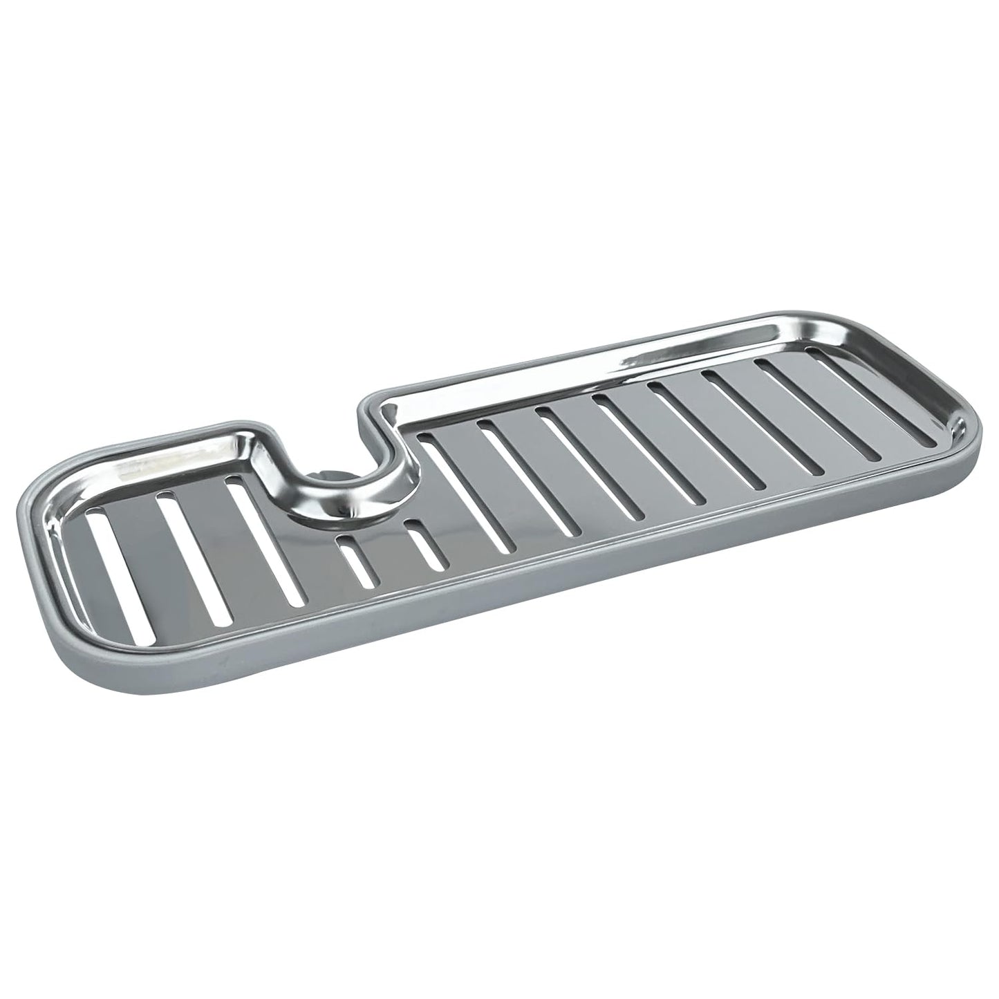 Shower soap Holder 304 Stainless Steel Bathroom Shower Shelf for Rail 22-27mm Sponge Holder Soap Dish No Drill