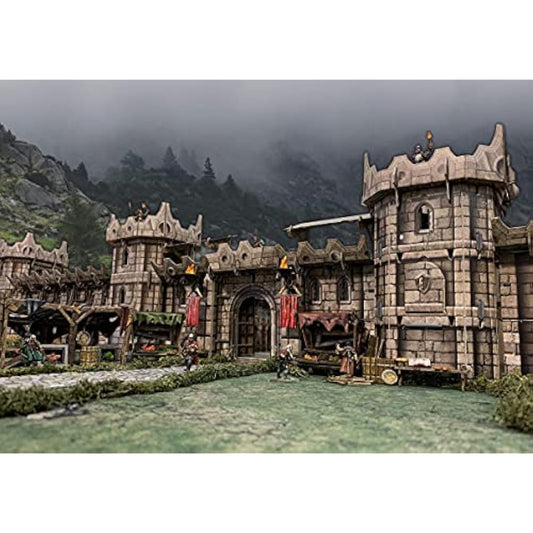 Battle Systems – Modular Fantasy Scenery – Perfect for Roleplaying and Wargames - Multi Level Tabletop Terrain for 28mm Miniatures – Colour Printed Model Diorama – (Citadel)