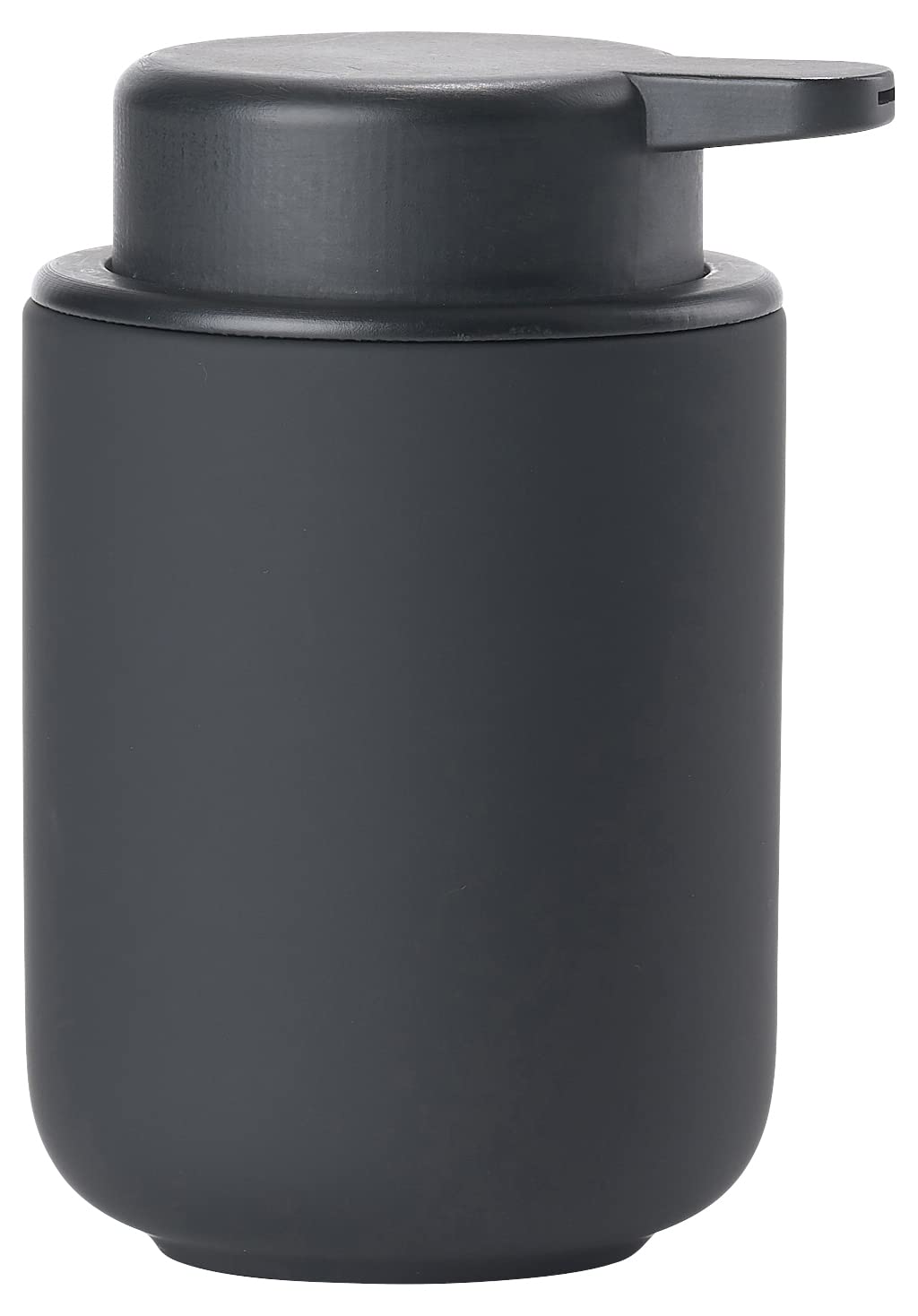 Zone Denmark Ume Soap Dispenser, Ceramic Bathroom Soap Pump, Refillable Hand Wash Dispenser, Liquid Soap & Lotion Container, 250 ml, Black