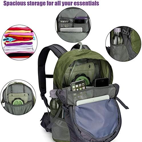 G4Free 35L Waterproof Hiking Backpack Outdoor Backpack Trekking Daypack for Camping Hiking Backpacking Climbing with Rain Cover