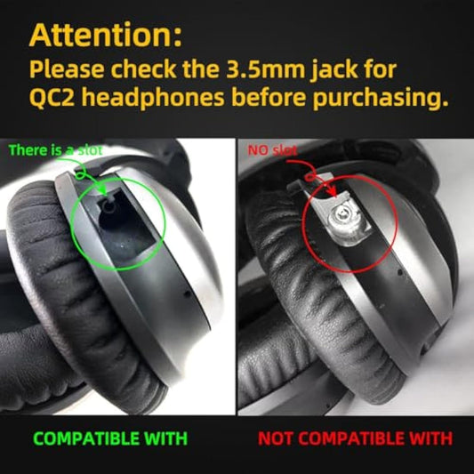 YOCOWOCO aptX Wireless Bluetooth 5.0 Adapter for Bose QuietComfort QC 15 with Mic/Volume Control, Black