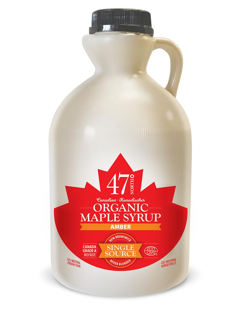 47? North Single Source Canadian Organic Maple Syrup Grade A Amber Rich 1x 1000ml