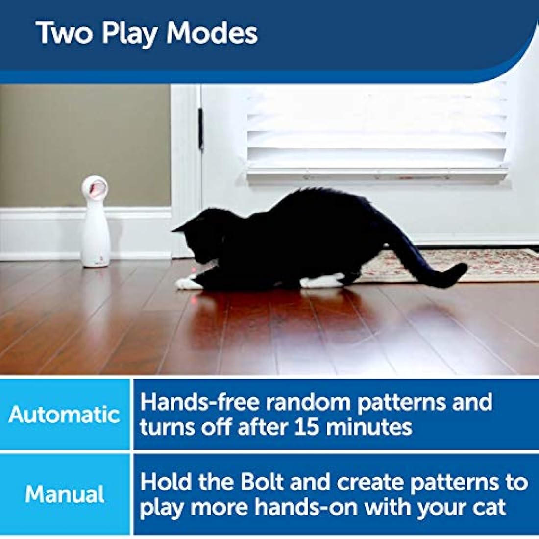 PetSafe FroliCat Stimulating Exercise Laser Cat Toy, Adjustable, clear