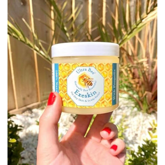 100% Natural Exeskin Balm 200ml - Soothes Dry Sensitive Skin and Dry Itchy Scalp - Also Suitable for People Prone to Eczema Psoriasis, Dermatitis, Rosacea