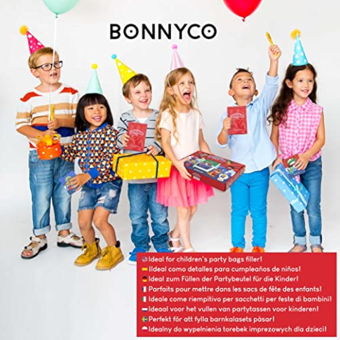 BONNYCO Invisible Ink Pen and Notebook, Pack 32 Superhero Superhero Party Bags Fillers, Pinata Toys | Birthday Decorations | Stocking Fillers for Kids Birthday | School Prizes, Gifts for Children