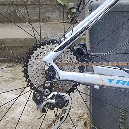 CYSKY 10 Speed Cassette 11-40T Cassette Fit for Mountain Bike, Road Bicycle, MTB, BMX (Light Weight) (11-40T)