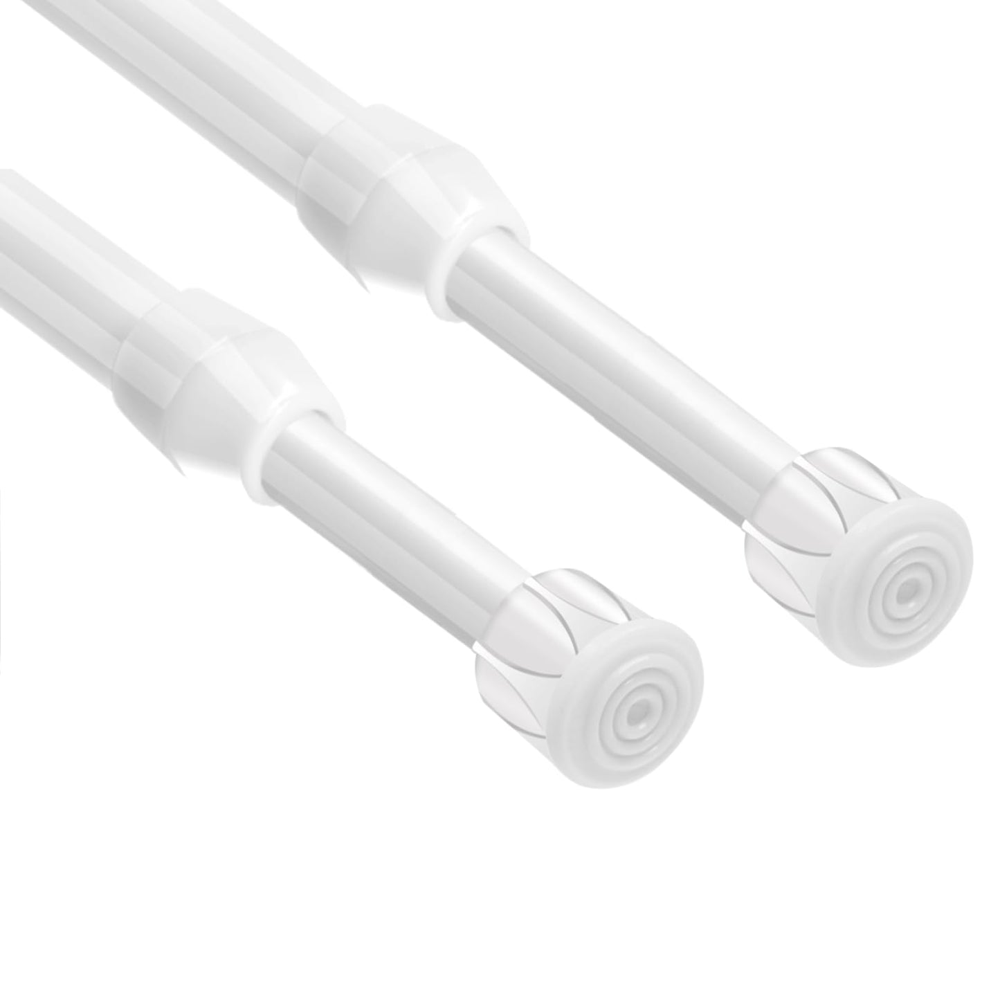 Vista 60-110cm Extendable Curtain Poles No Drilling Shower Curtain Pole Spring Tension Rods for Eyelet Curtains, DIY Projects for Kitchen, Bathroom,