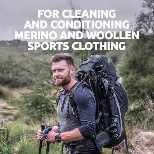 NIKWAX WOOL WASH High-Performance Cleaner and Conditioner for Woollen Base Layers. Cleans, Softens, Enhances Wicking, Freshens Wool, Merino Sports Clothing and Accelerates Drying - 5 Litre