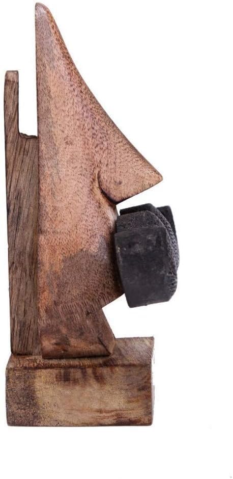 SWACRAFT Handmade Wooden Mustache Spectacle Holder Stand | Wood Carving Glasses Spectacle Holder Stand Sunglasses Display Rack Home Office Desk Décor