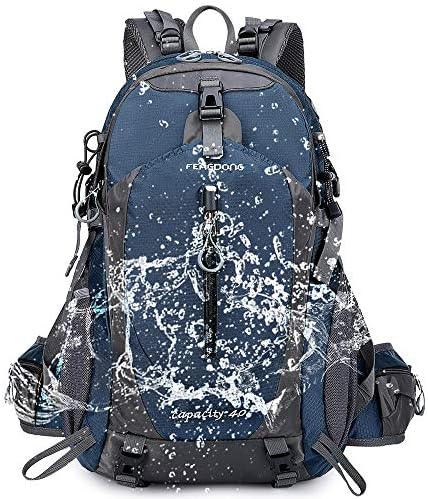FENGDONG 40L Lightweight Waterproof Backpack for Hiking Camping Travel for Men and Women