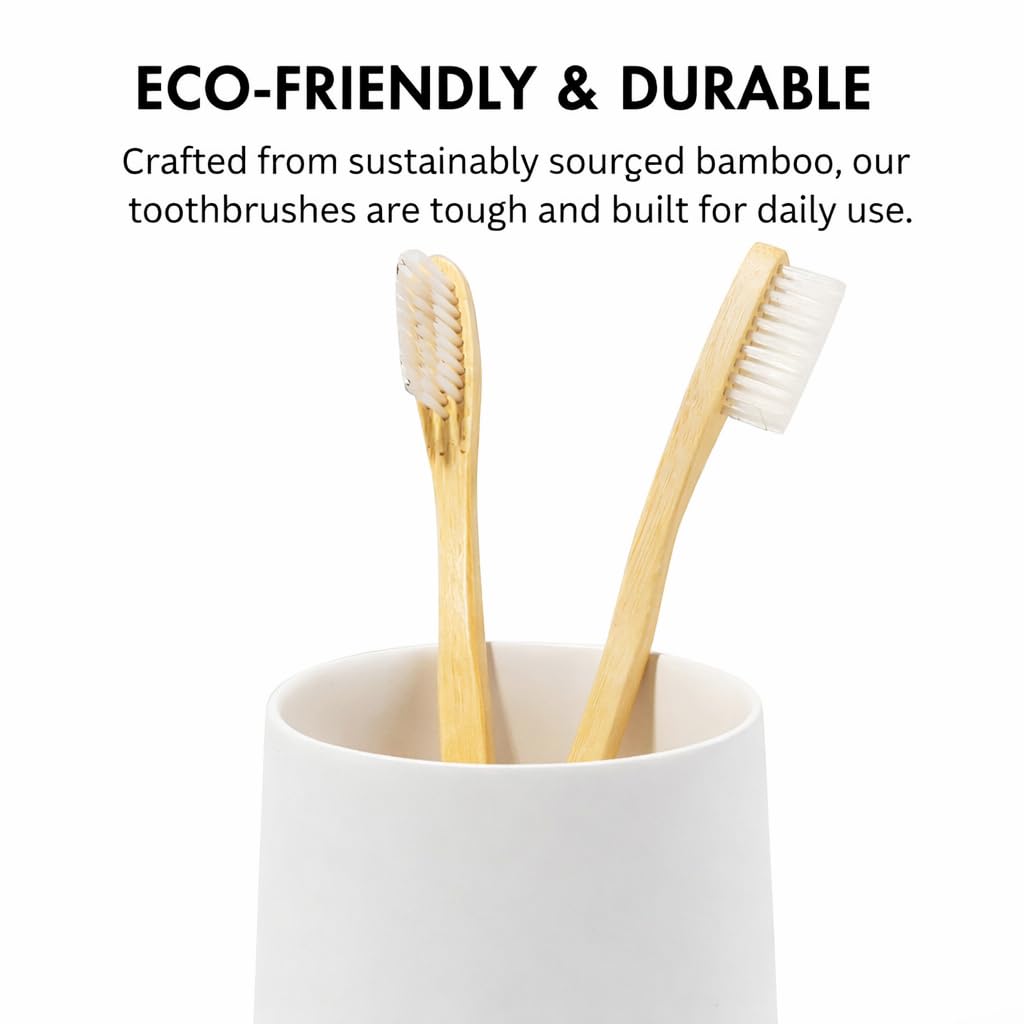 Yew Design Matte White Toothbrush and Toothpaste Holder and Cup for Bathroom Vanity and Countertop, Round Organizer for Electric Toothbrushes, Floss
