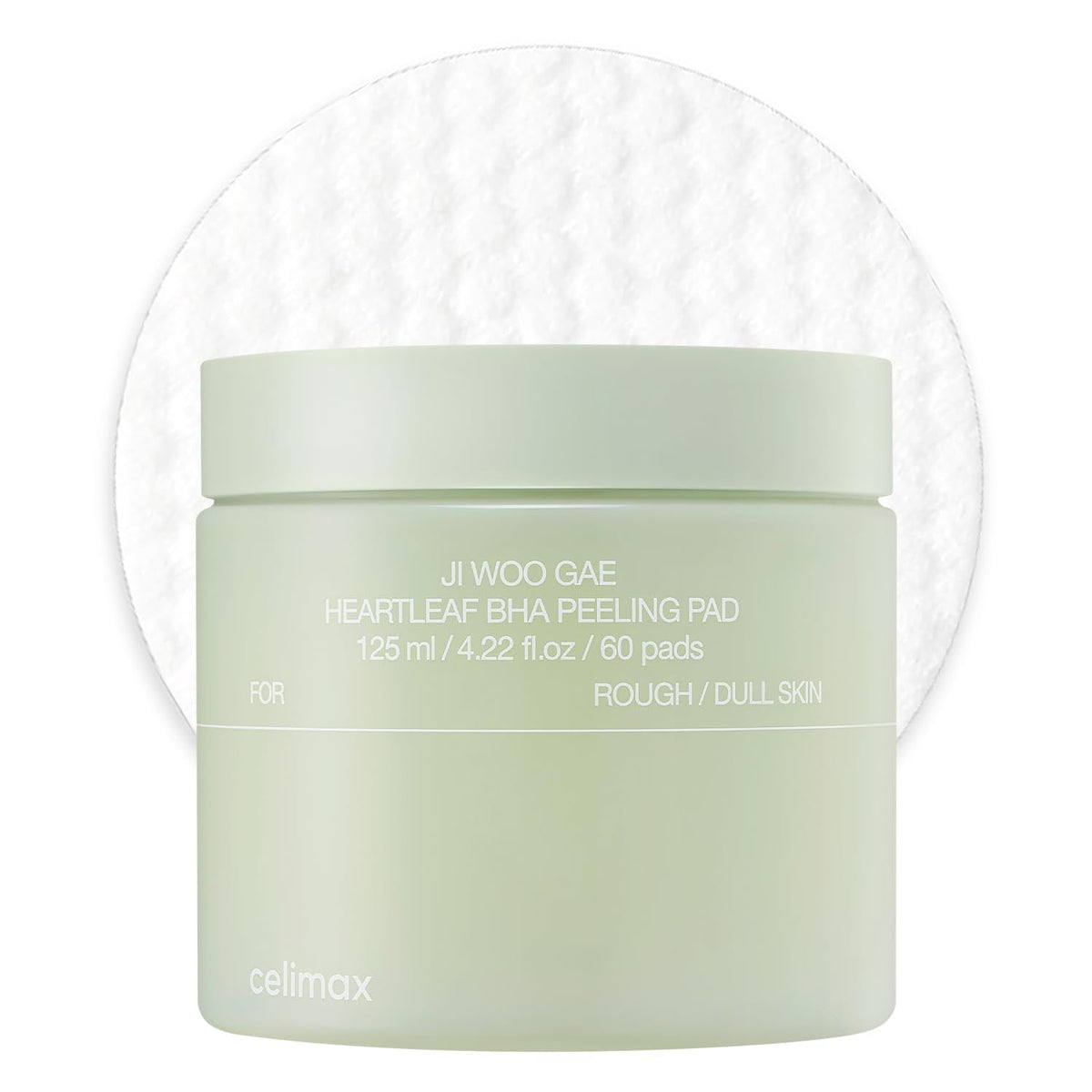 celimax Gae Heartleaf Bha Peeling Pad With Heartleaf Extract, Exfoliating Toner Pads, Facial Peels, Hydrating, For Troubled Skin & Breakouts 60 Pads