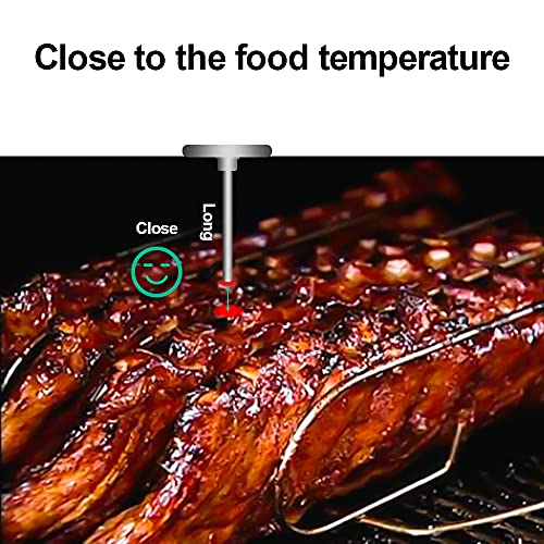 NEWSTART BBQ Thermometer Gauge - Charcoal Grill Pit Smoker Temp Gauge Grill Thermomete, Stainless Steel, 2 Pack