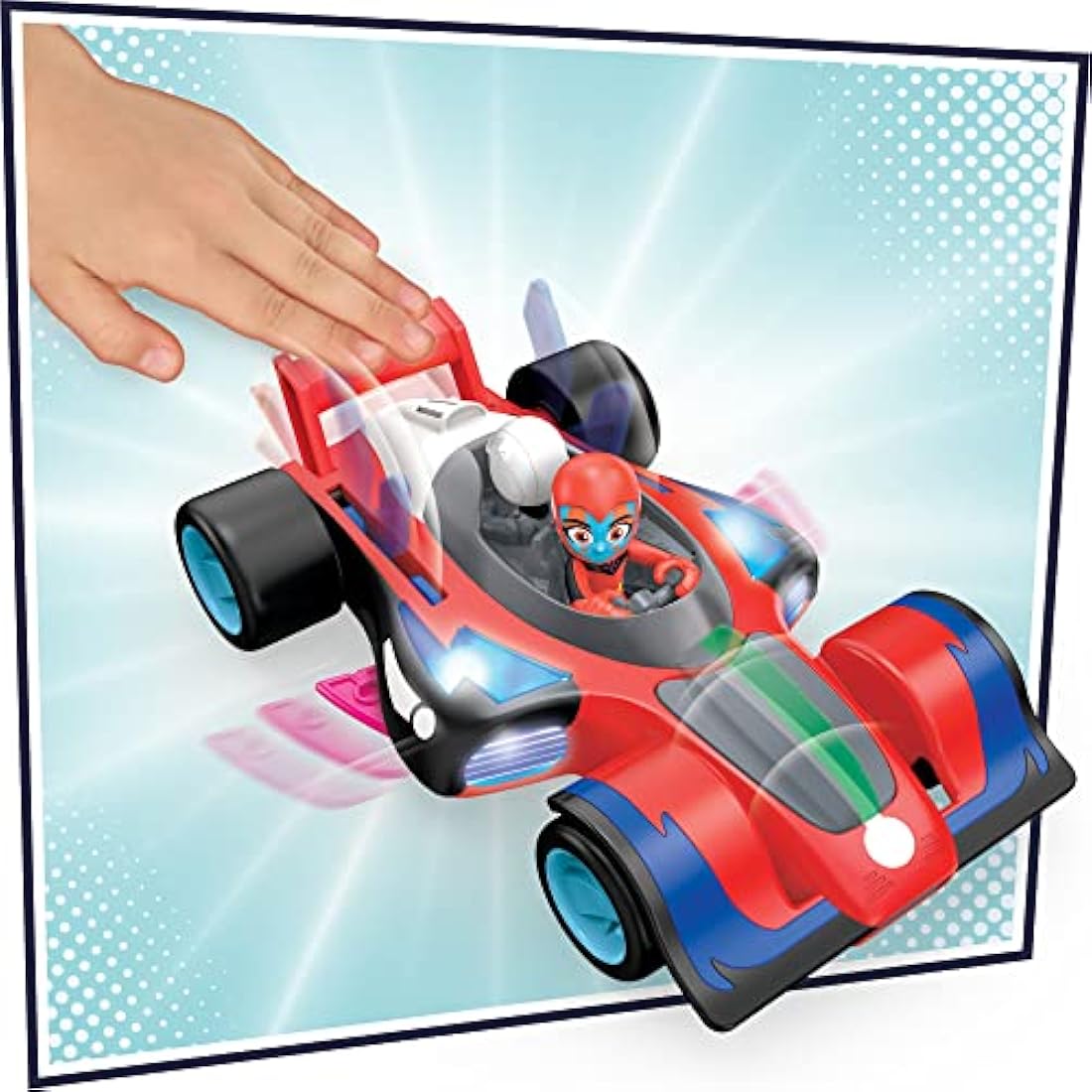 PJ Masks Animal Power Flash Cruiser Preschool Toy, Converting Car with Lights and Sounds, Vehicle Toy for Ages 3 and Up