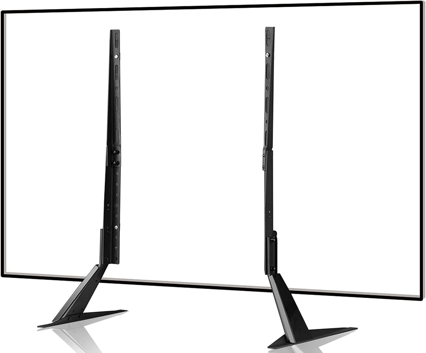 Suptek Universal TV Stand 65 inch, Metal TV Feet Legs for 20-65 inch LCD/LED/OLED/Plasma Flat&Curved Screens Height Adjustable with VESA 75x75mm to