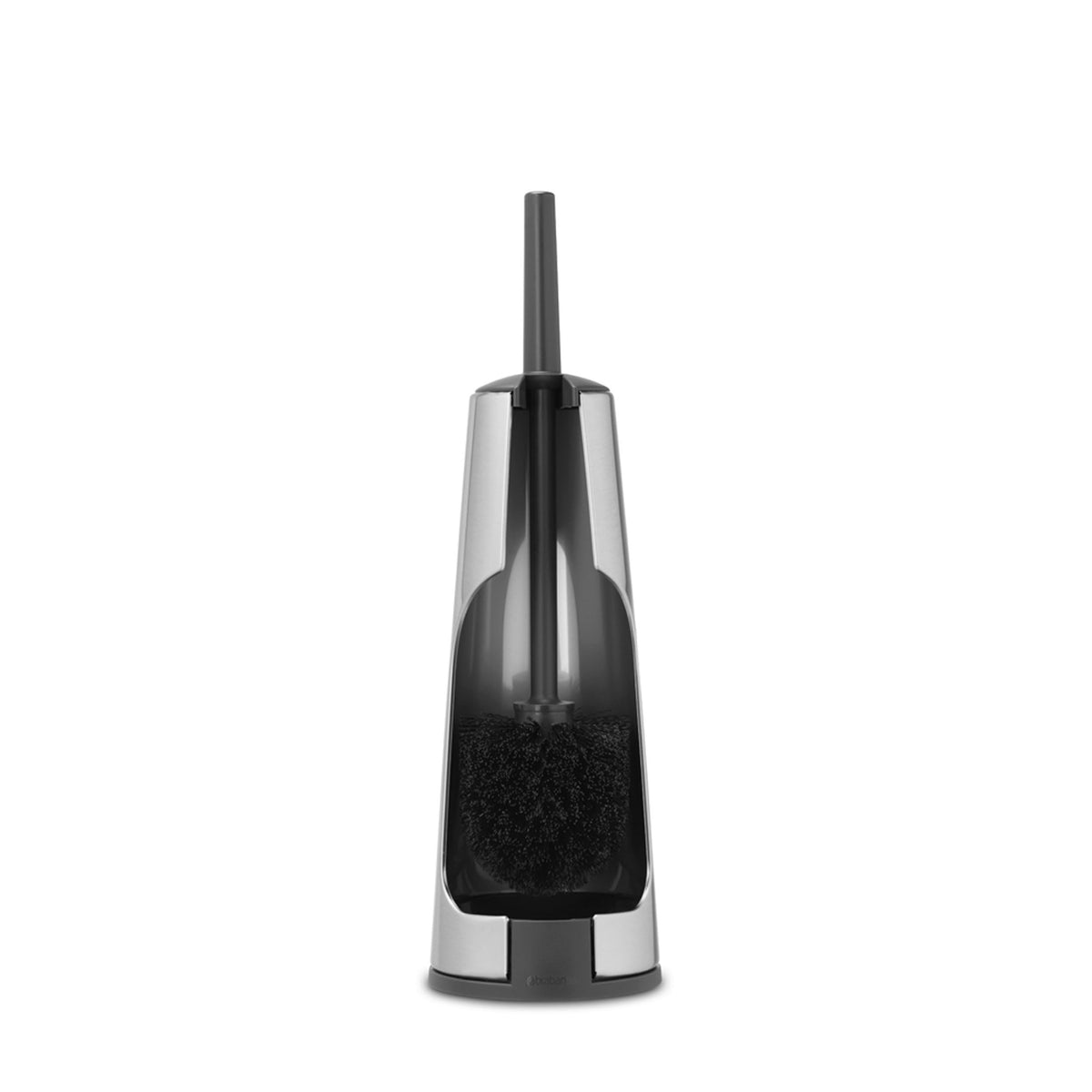 Brabantia 414640 Toilet Brush and Holder - Brilliant Steel, Steel/Black