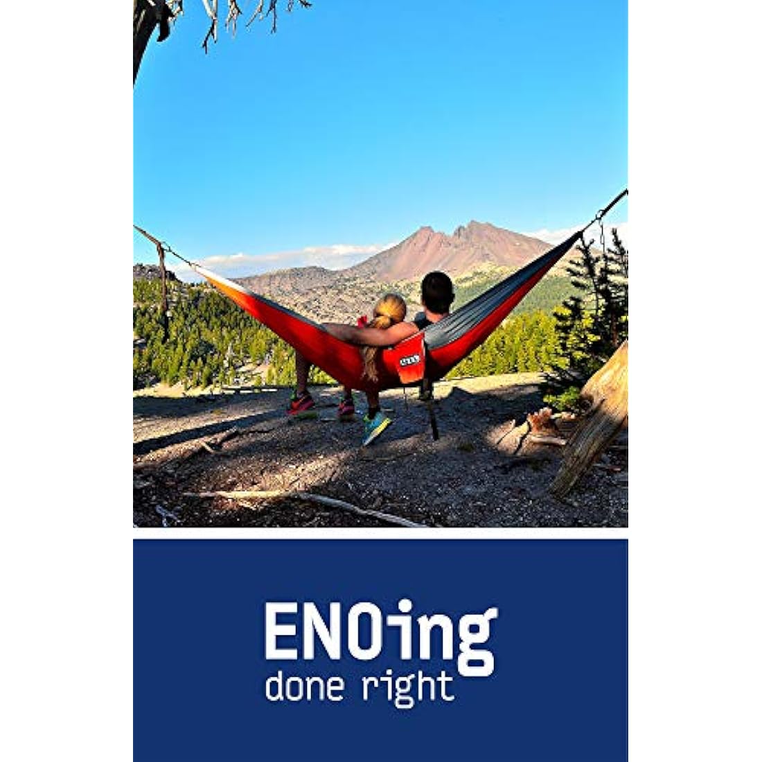 ENO Singlenest Hammock Red Charcoal Soft Breathable Fabric 70 Denier High Tenacity Nylon Taffeta Heavy Duty Triple Stitched Fast Dry Compression Stuffsack Aluminium Wiregate Carabiners Weight 454 g