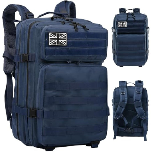 Delgeo 45L Military Tactical Backpacks Molle Army Assault Pack 3 Day Bug Out Bag Hiking Treeking Camouflage Hunting Rucksack