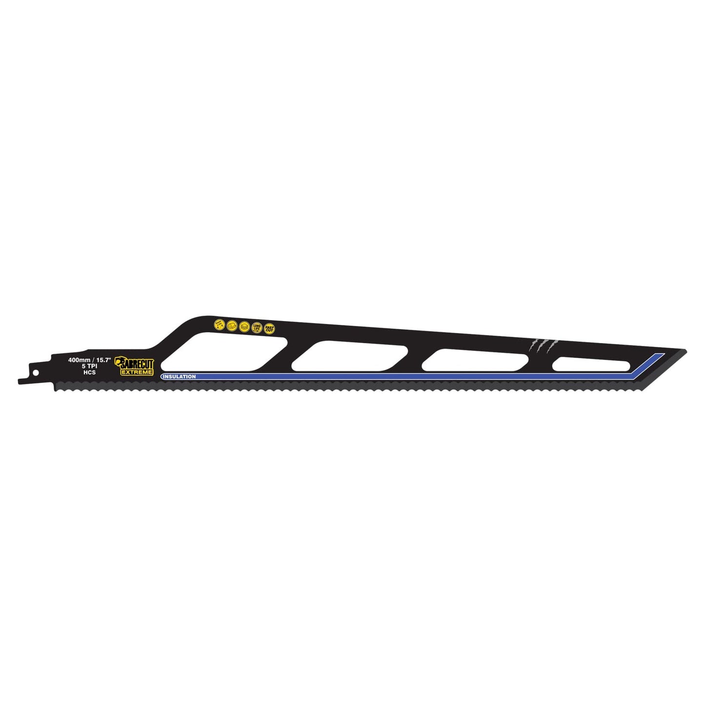 1 x SabreCut SCRS2013AWP 400mm 5 TPI S2013AWP Fast Insulation Materials Wool Cork Leather and Cardboard Cutting Reciprocating Sabre Saw Blade