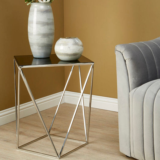 Shalimar Square Top and Quadrilateral Base Side Table