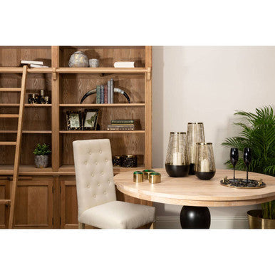 Beige Linen Dining Chair | Lyon
