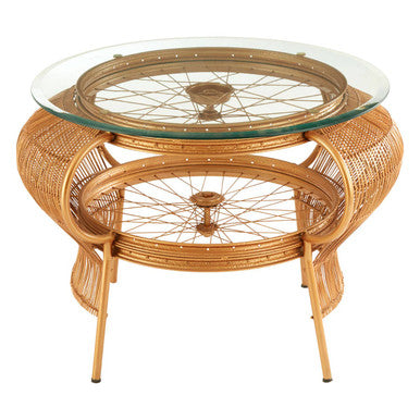 Mantis Gold Finish Table