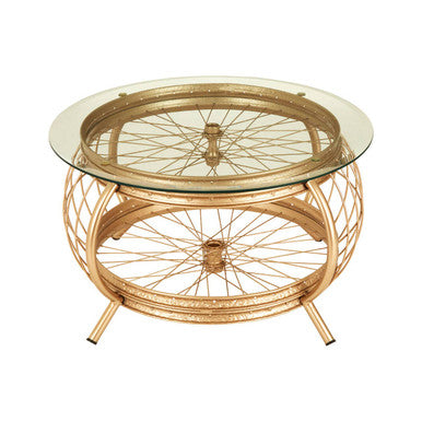 Mantis Champagne Gold Finish Coffee Table